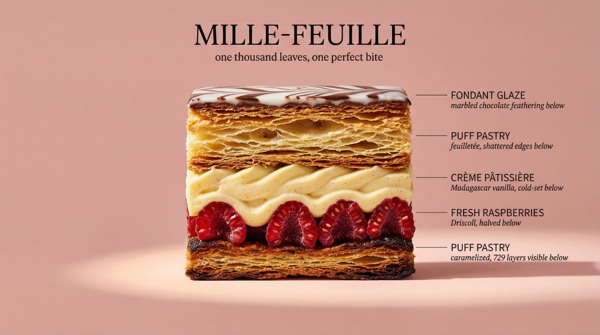 Architectural Food Photography Cross-Section Prompt — example 3