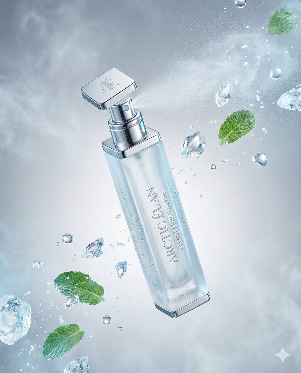 Luxury Mouth Freshener Ad Prompt (ARCTIC ÉLAN)