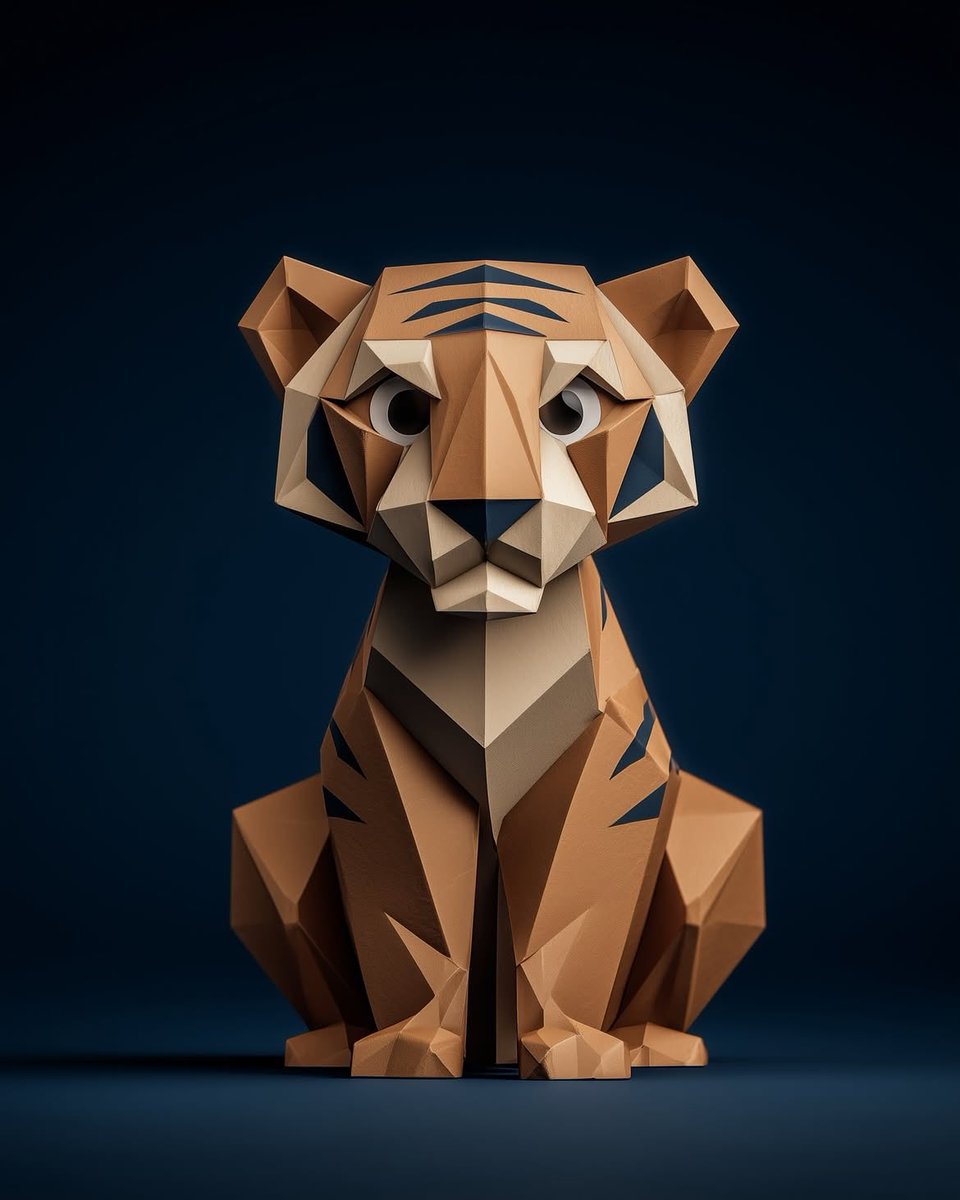 Collection of Low-Poly Origami Animals — example 4