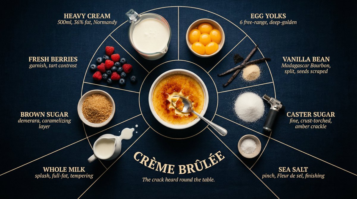 Luxury Cookbook Ingredient Flat Lay Infographic — example 3
