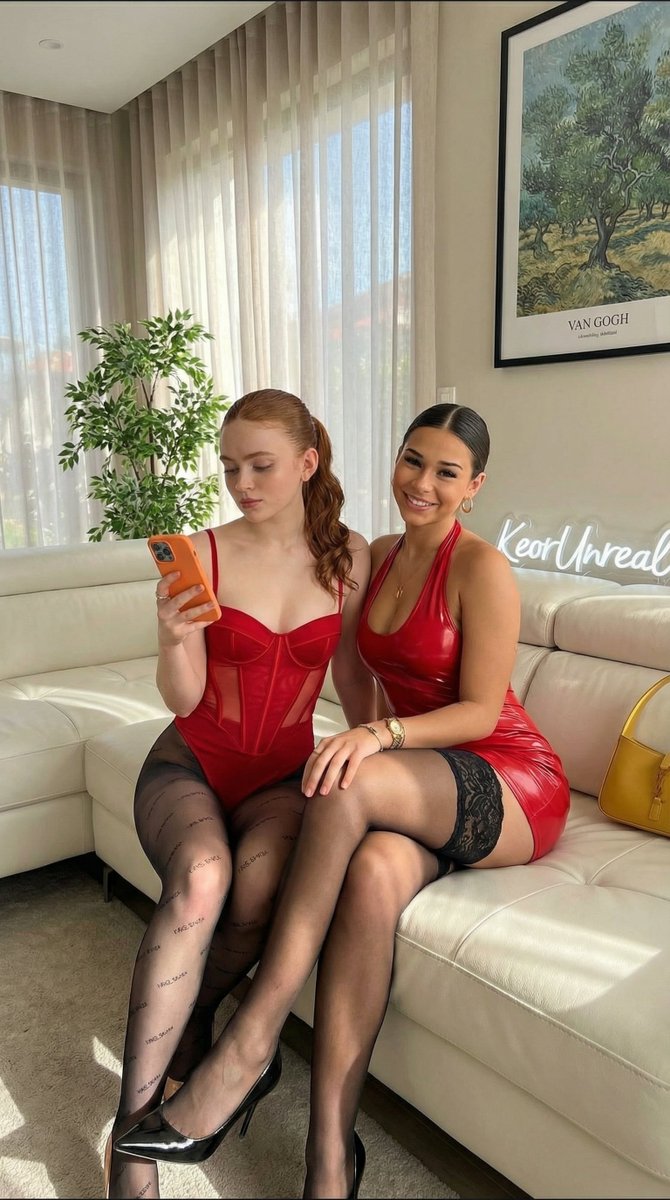 Ultra-Realistic High-End Smartphone Portrait of Two Stylish Women — example 1