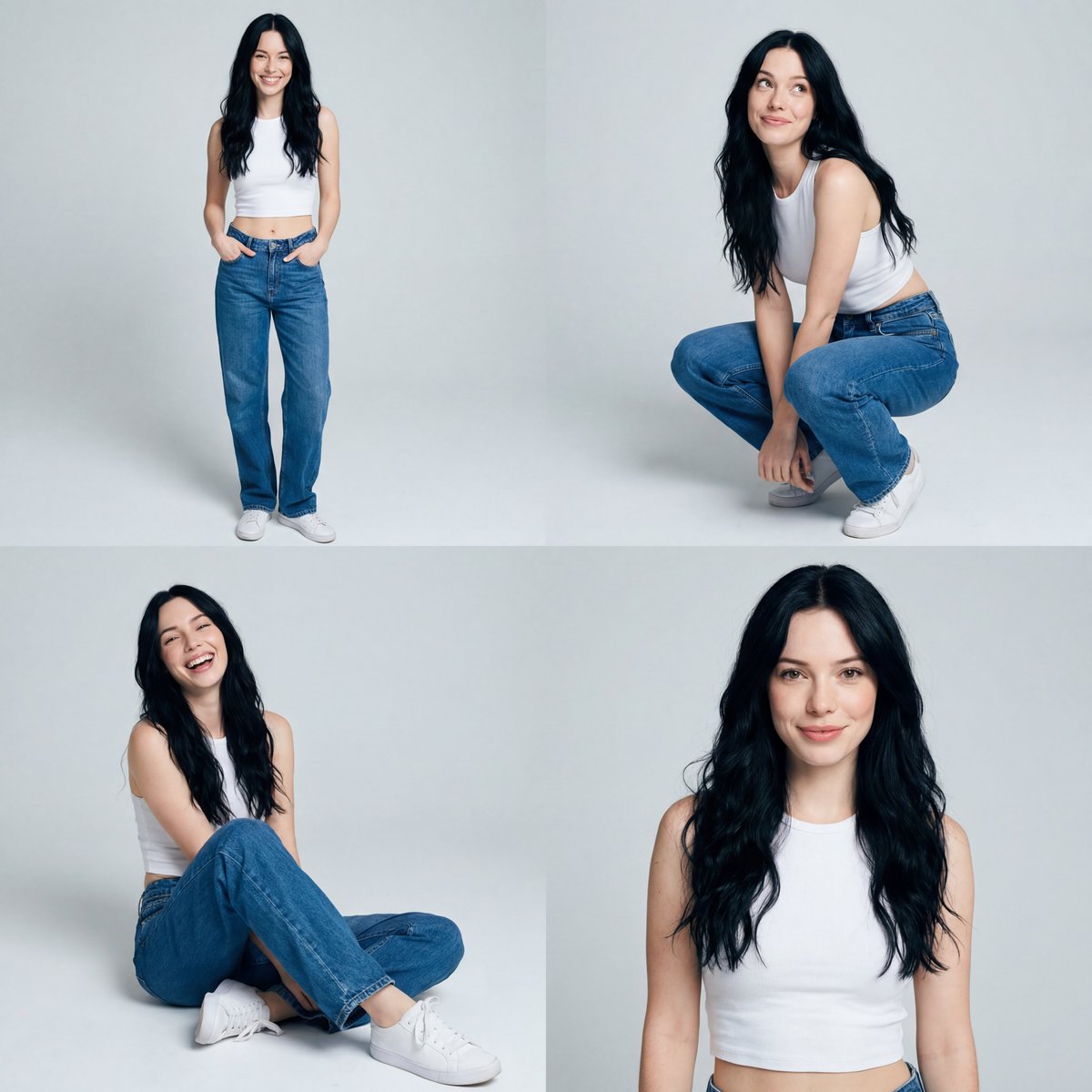 Smartphone Fashion Portrait Series Collage (Sydney Sweeney) — example 2