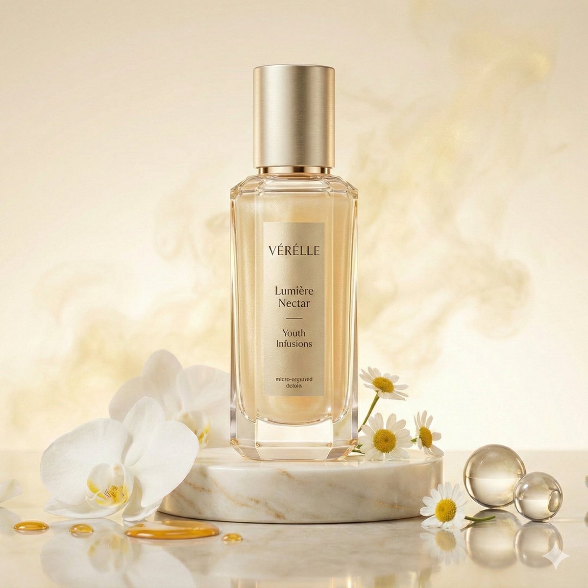 Luxury Skincare Commercial Photography: Lumière Nectar — example 2