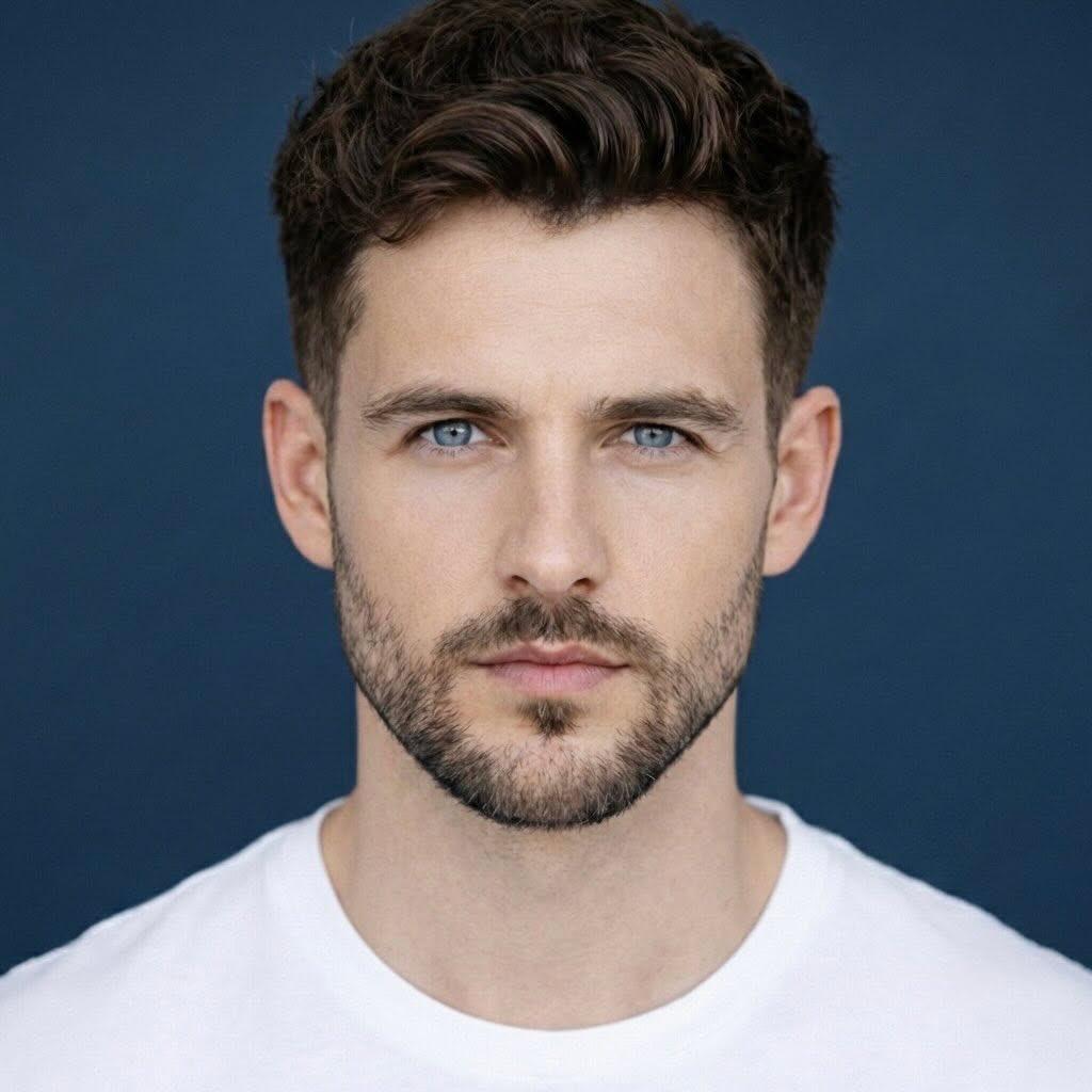 Ultra-Realistic Close-Up Portrait of Handsome Young Man — example 1
