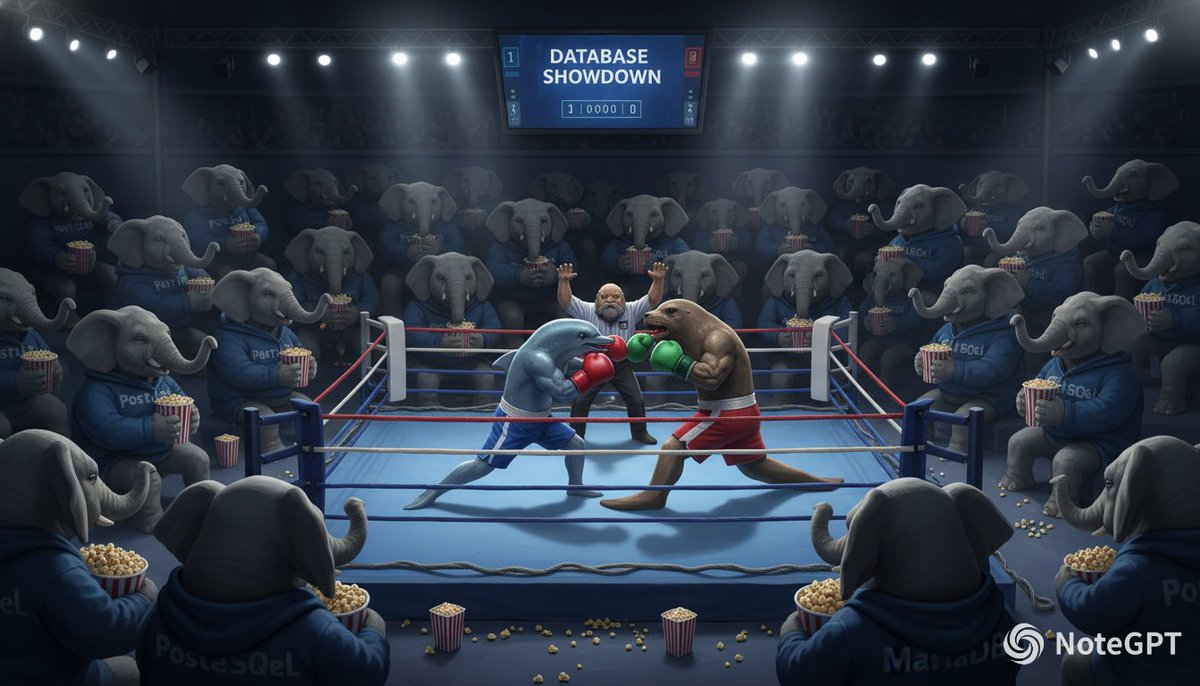 Database Mascot Boxing Match — example 1