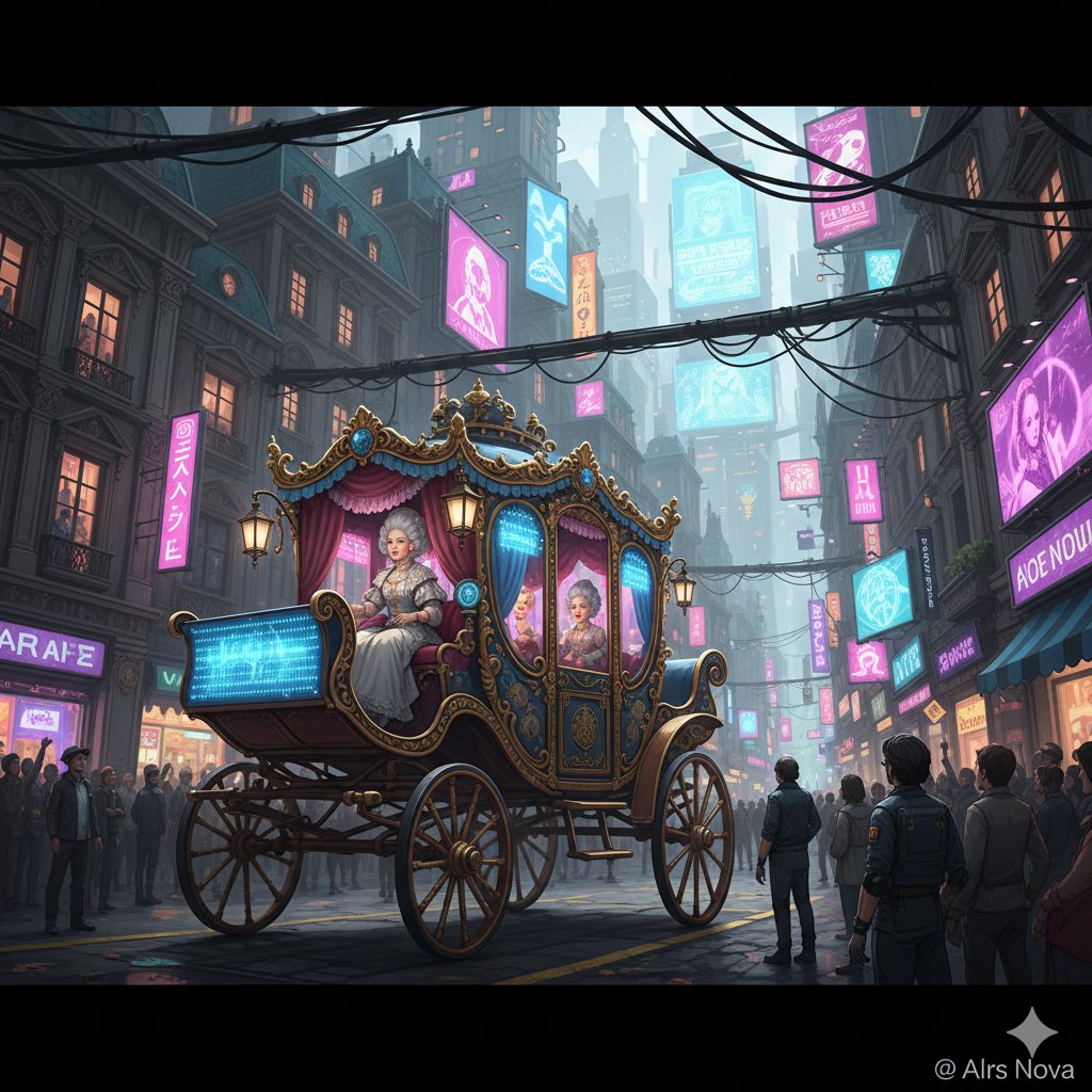 Cyberpunk Marie Antoinette Carriage — example 2