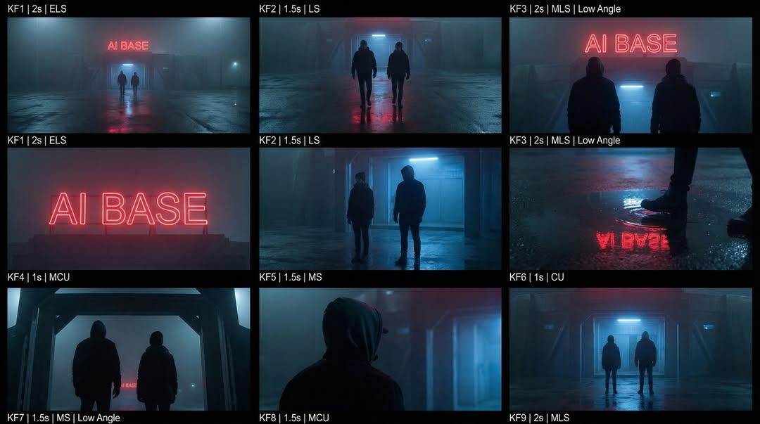 Cinematic Sci-Fi Storyboard Prompt for Nano Banana Pro — example 1