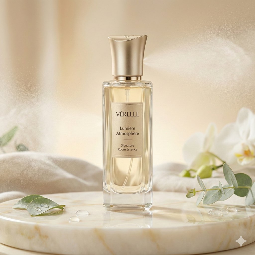 Luxury Home Fragrance Commercial Photography (JSON Format) — example 1