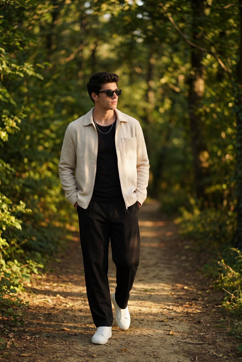 Golden Hour Outdoor Portrait of a Stylish Man — example 2