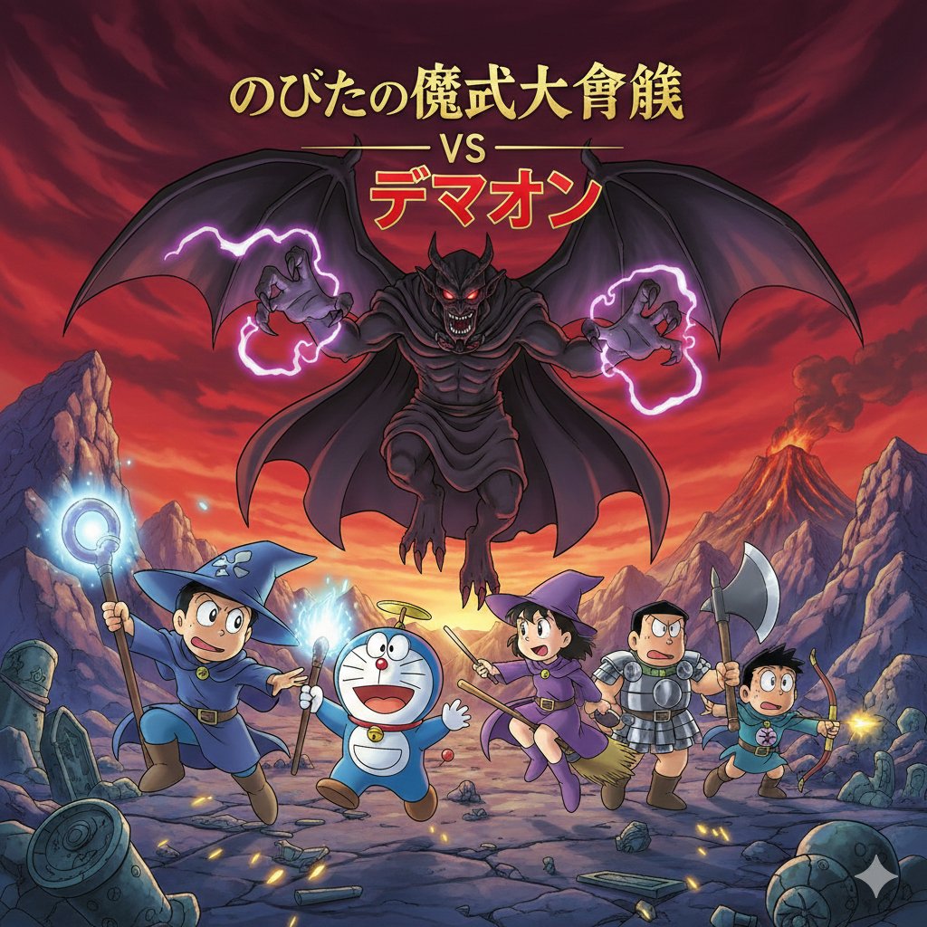 Doraemon Movie Scene Generation — example 1