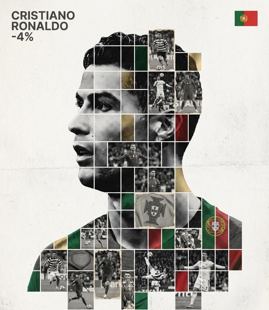 Gallery-Quality Tribute Poster with Textured Photo Mosaic Silhouette — example 2
