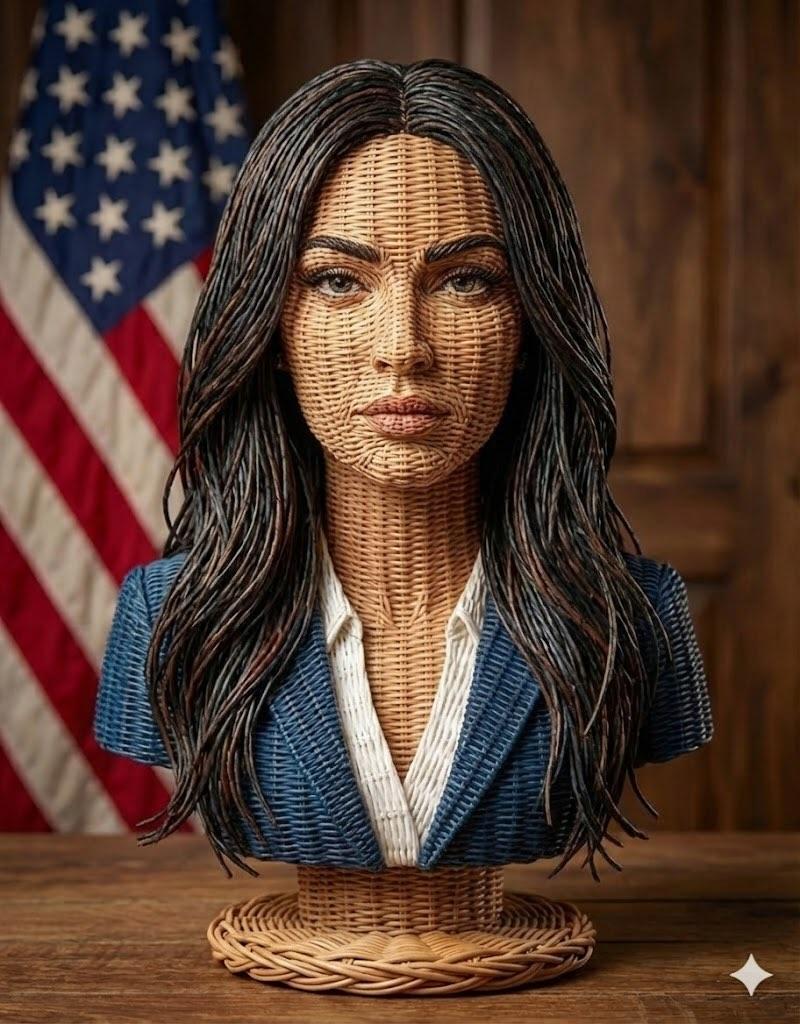 Stylized Wicker Caricature Figurine — example 4