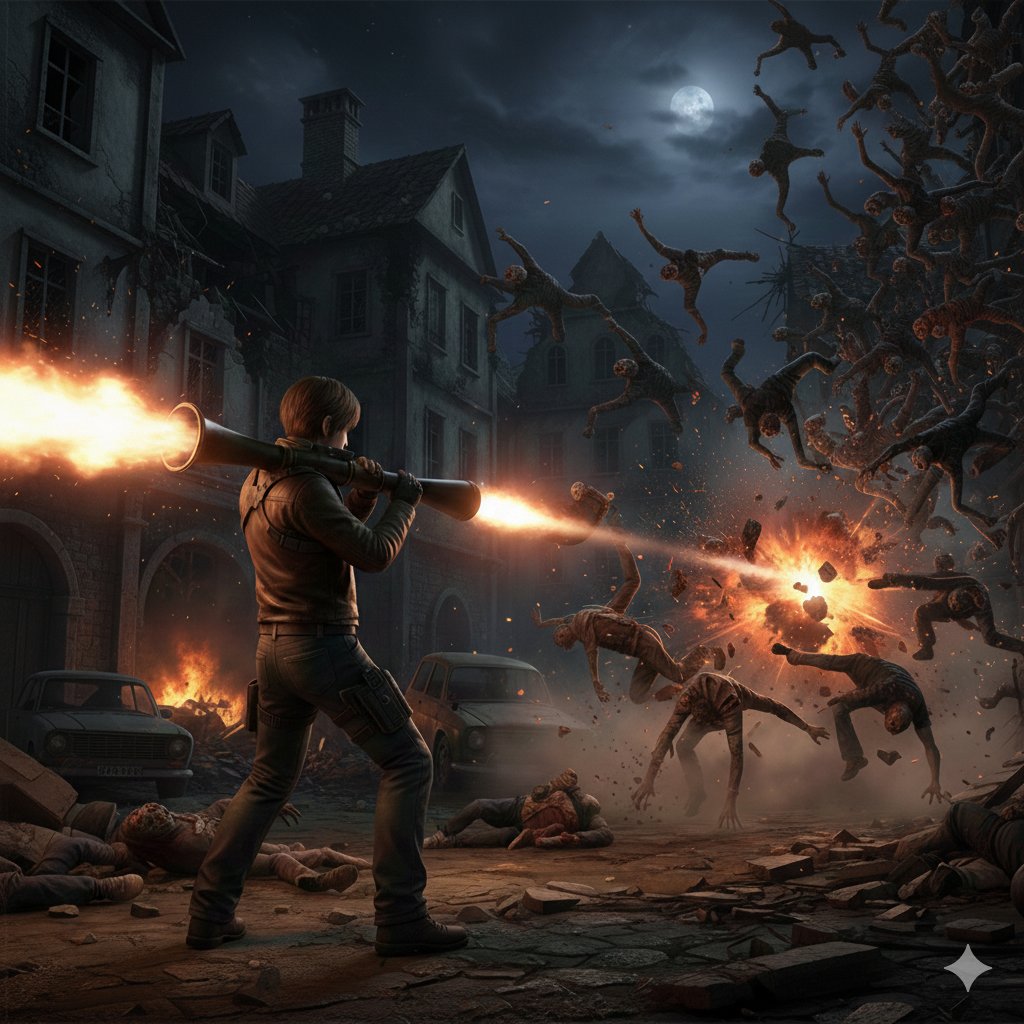 Resident Evil Rocket Launcher Action Scene — example 3