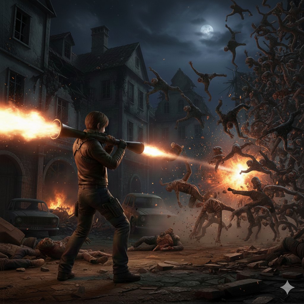 Resident Evil Rocket Launcher Action Scene — example 4
