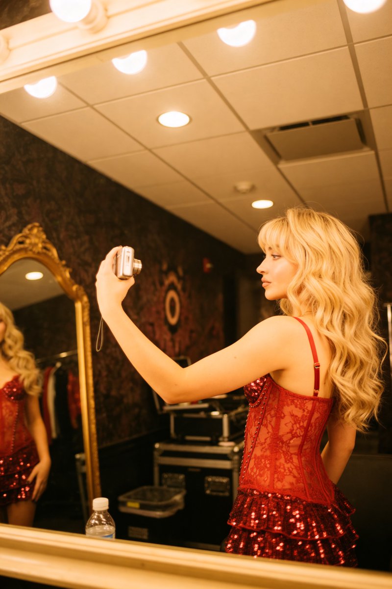 Sabrina Carpenter Inspired Pop-Star Mirror Selfie Prompt — example 2