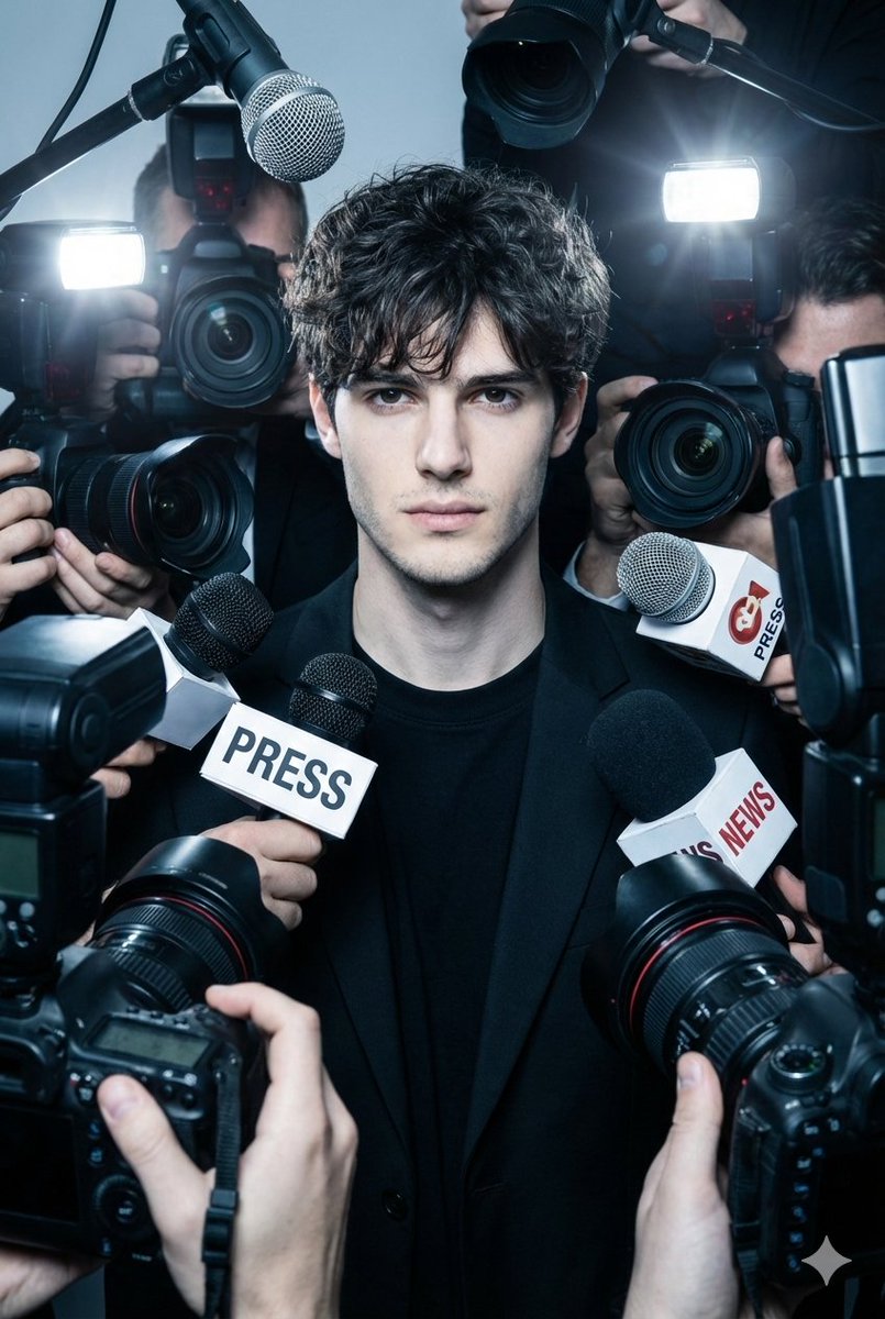 High-Fashion Press Scrum Photograph Prompt — example 1