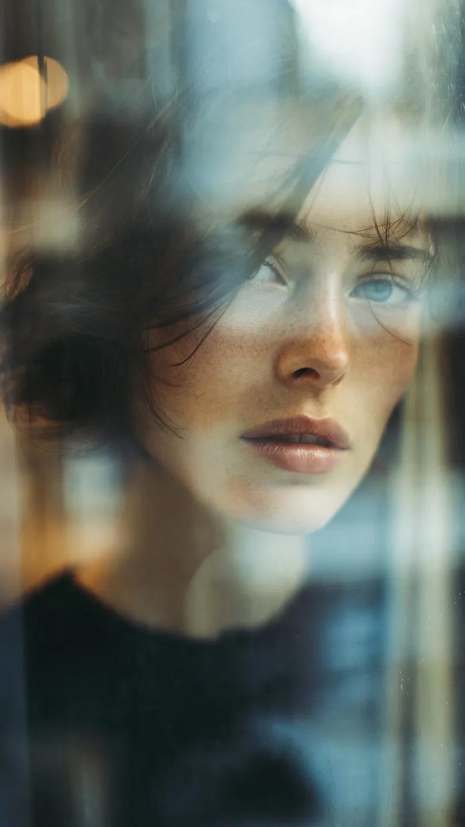 Layered Reflection Portrait Photography Prompt — example 2