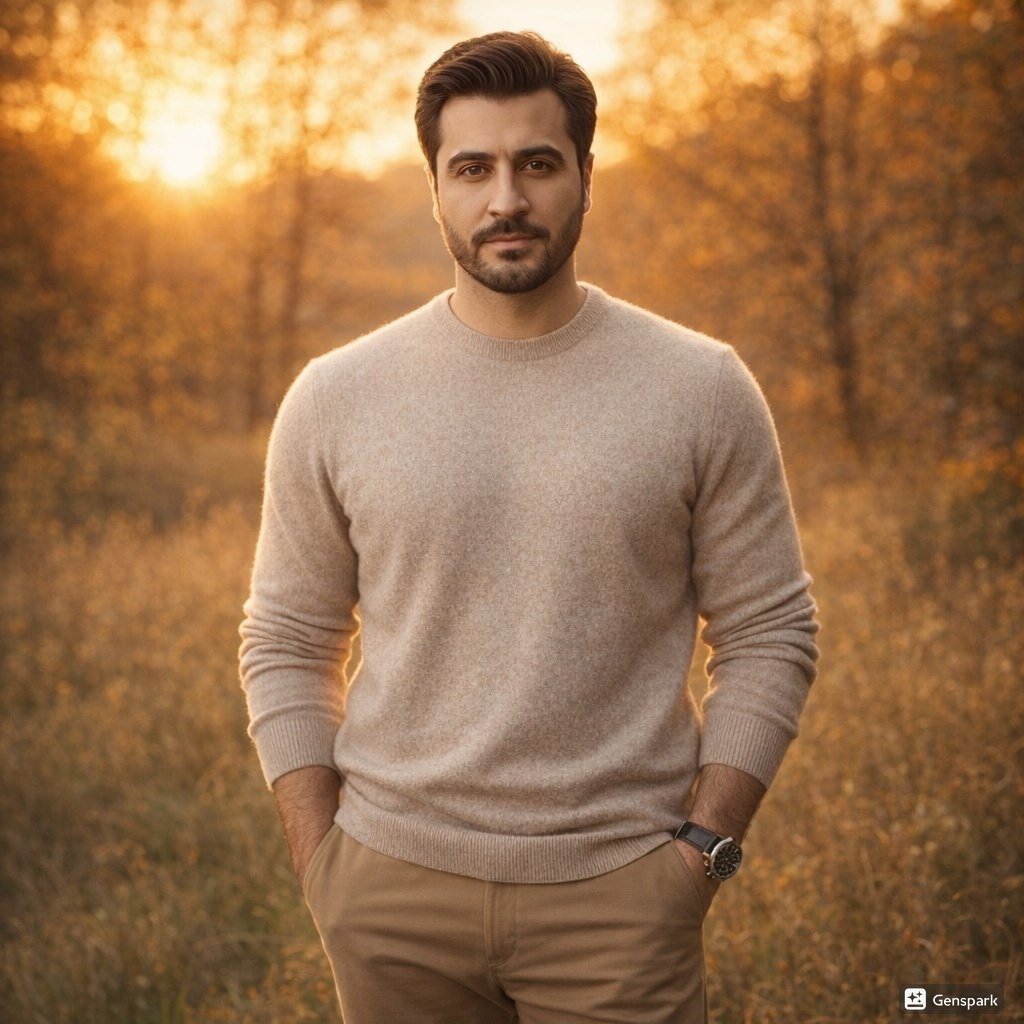 Golden Hour Fashion Portrait of a South Asian Man — example 3