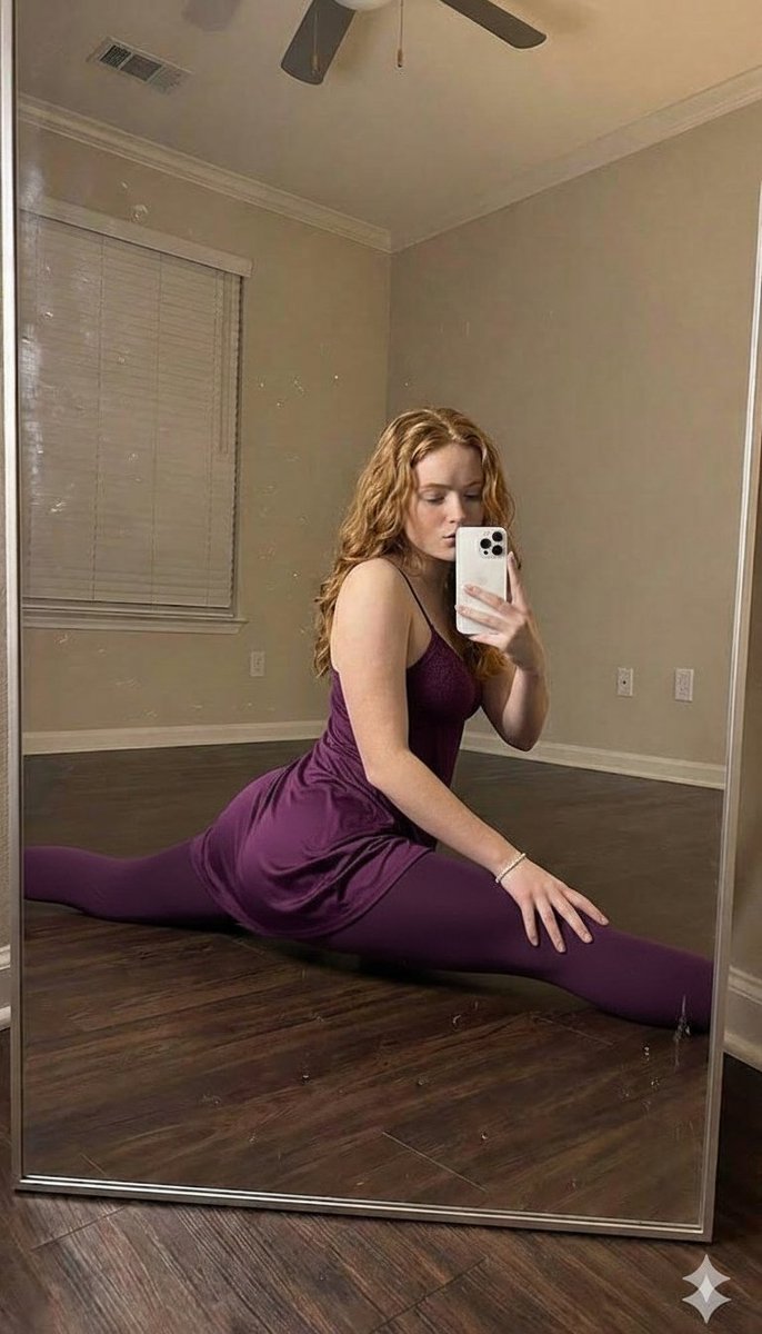 Elegant Flexibility Mirror Portrait Prompt — example 1