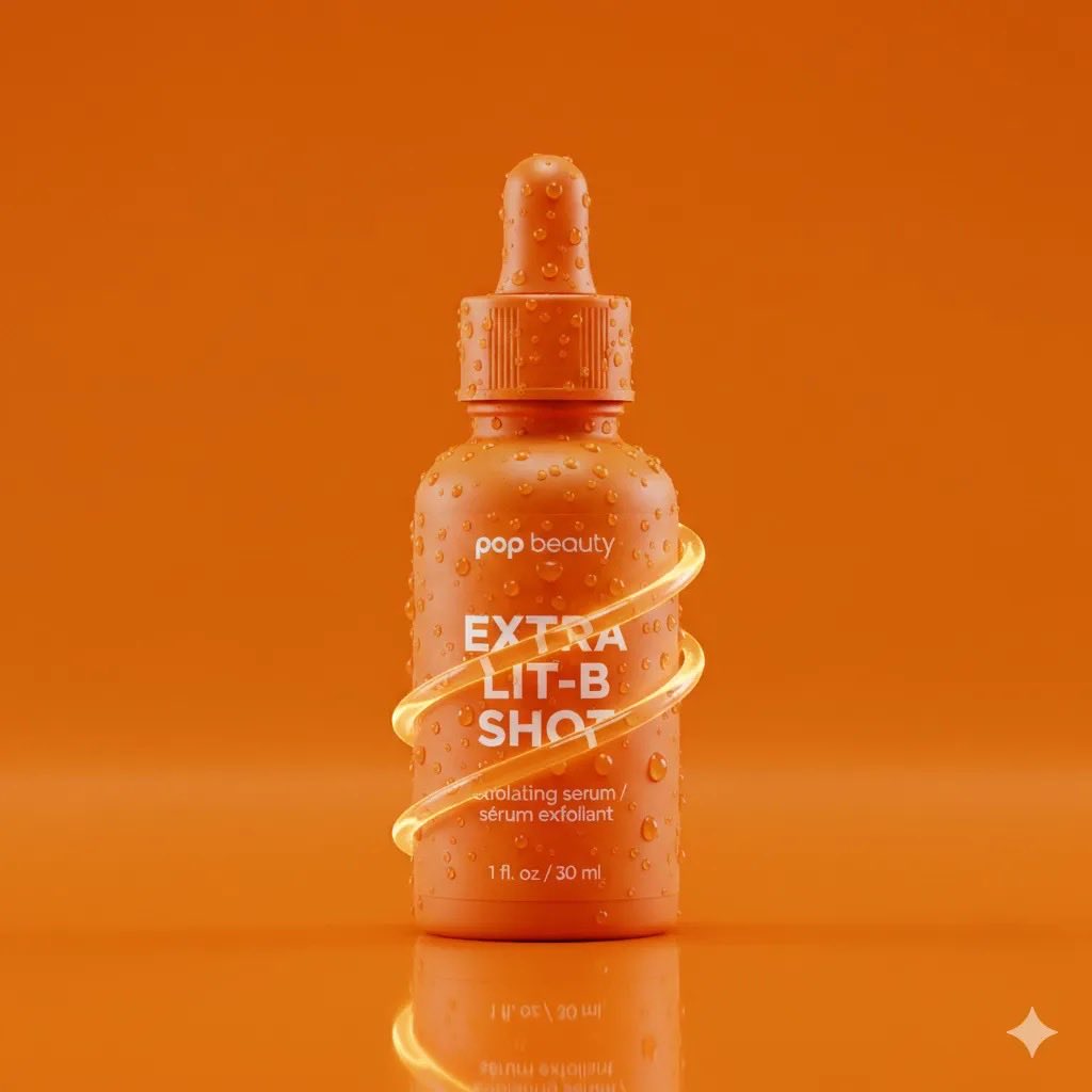 Product Photography Prompt: Orange Serum Bottle — example 1