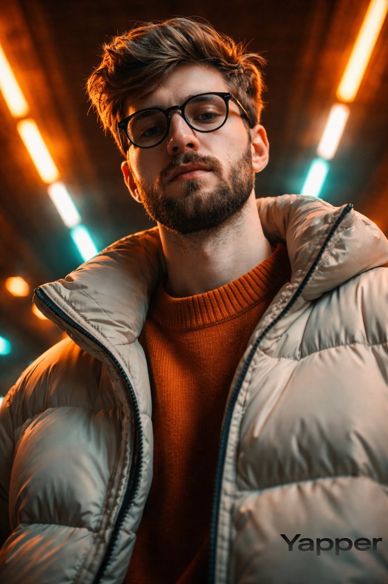 Cinematic Fashion Portrait in Neon Light — example 1