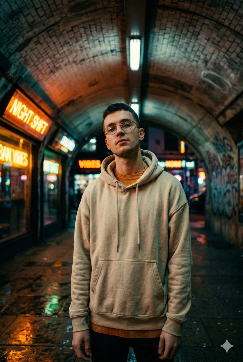 Cinematic Urban Portrait with Neon Lighting — example 2