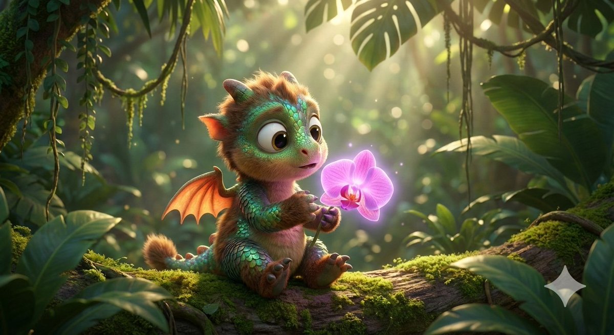Disney-Pixar Style Hybrid Sloth-Dragon Creature — example 1