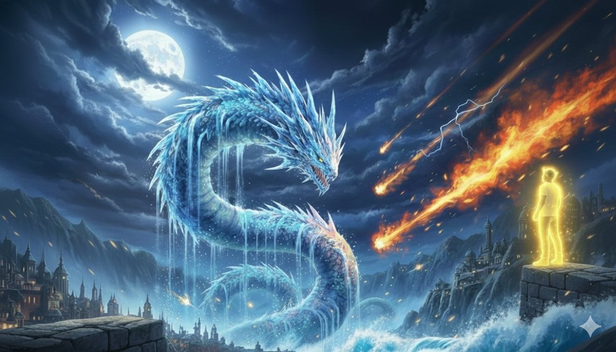Image Generation Prompt: Nishimura Mizuki and Leviathan — example 1