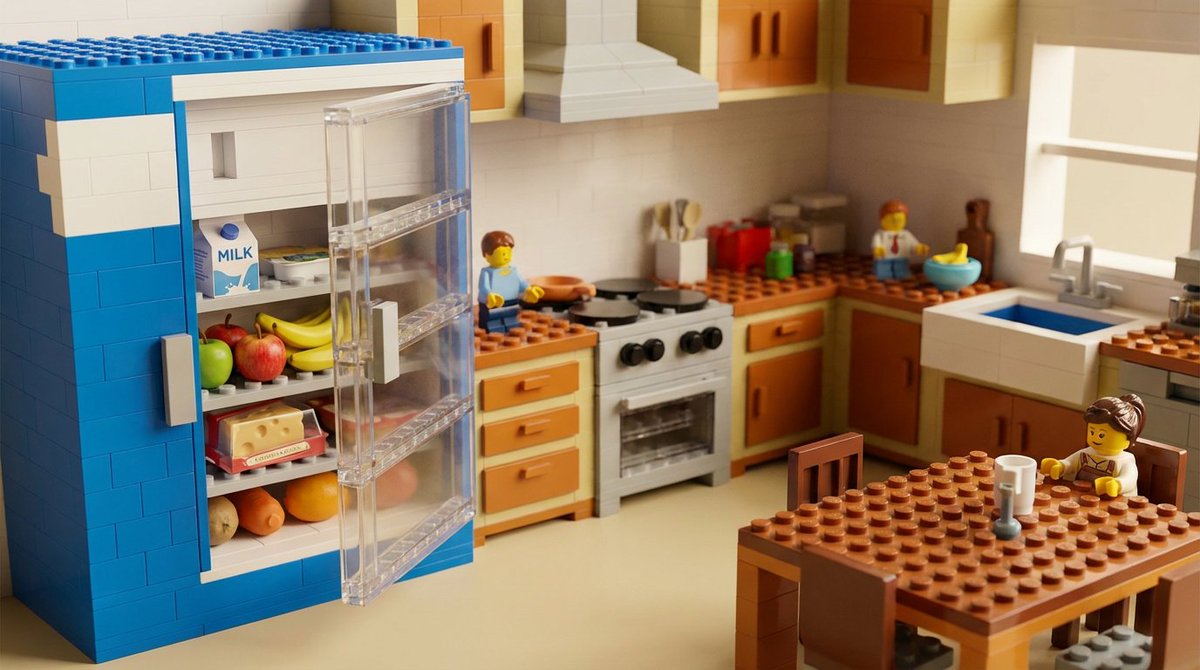 Nano Banana 2 vs. Pro Surreal Kitchen Scene Prompt — example 1