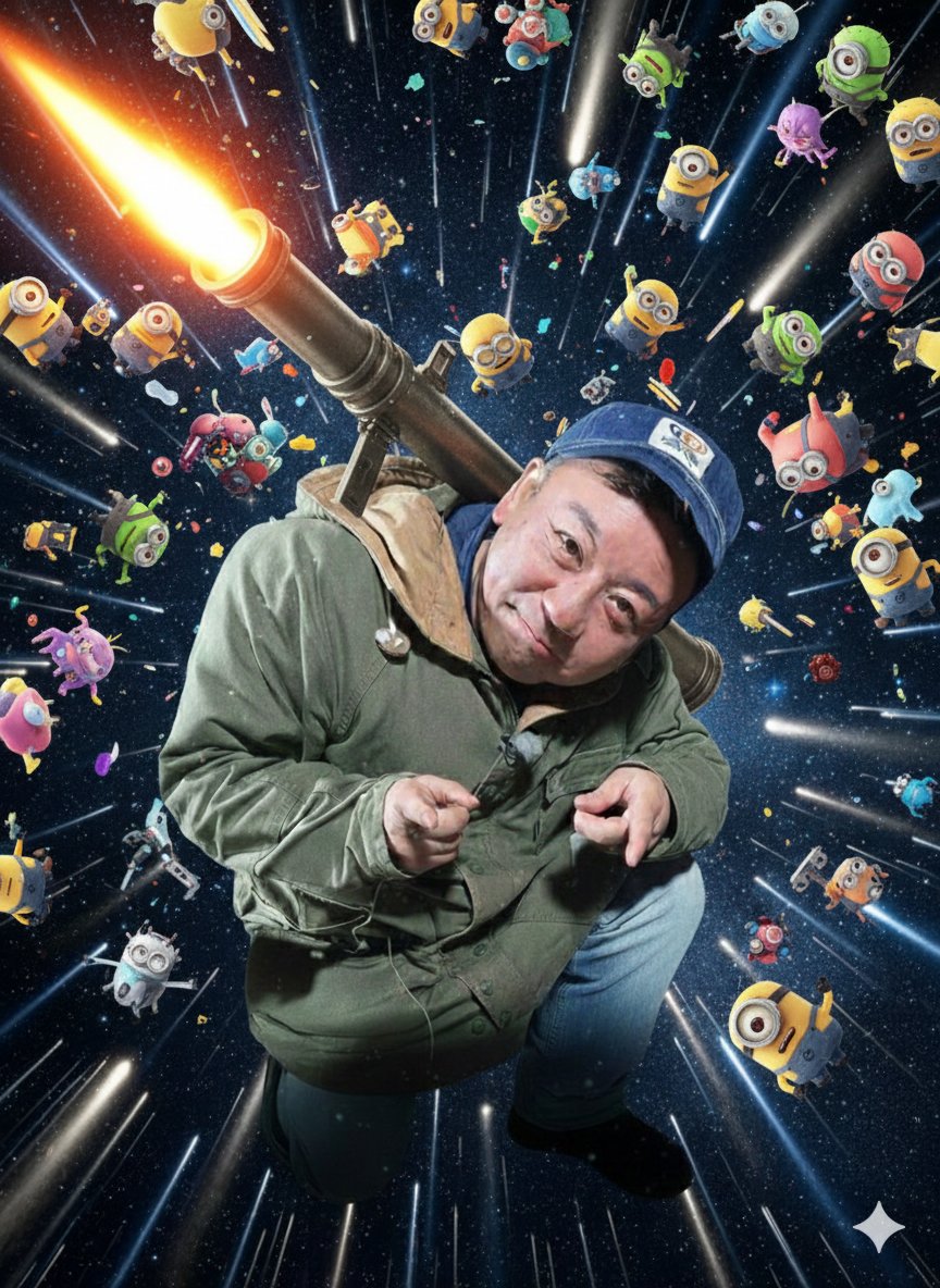 Nano Banana Pro Rocket Launcher Action Prompt — example 3
