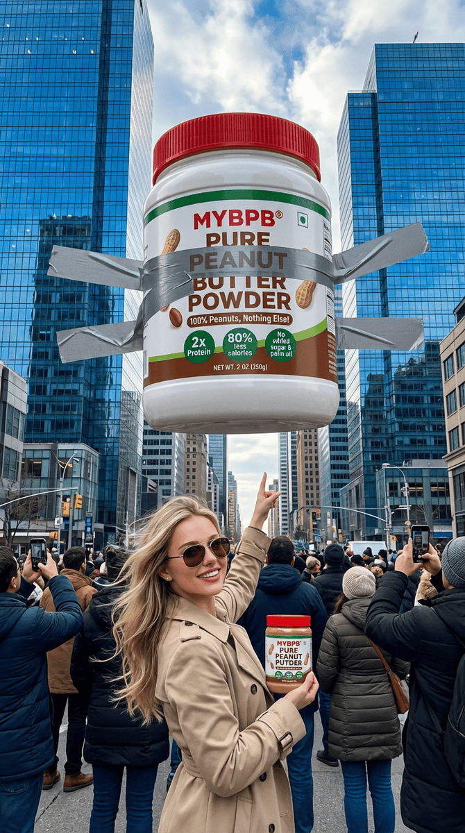 Surreal Giant Product Installation on Skyscraper — example 1