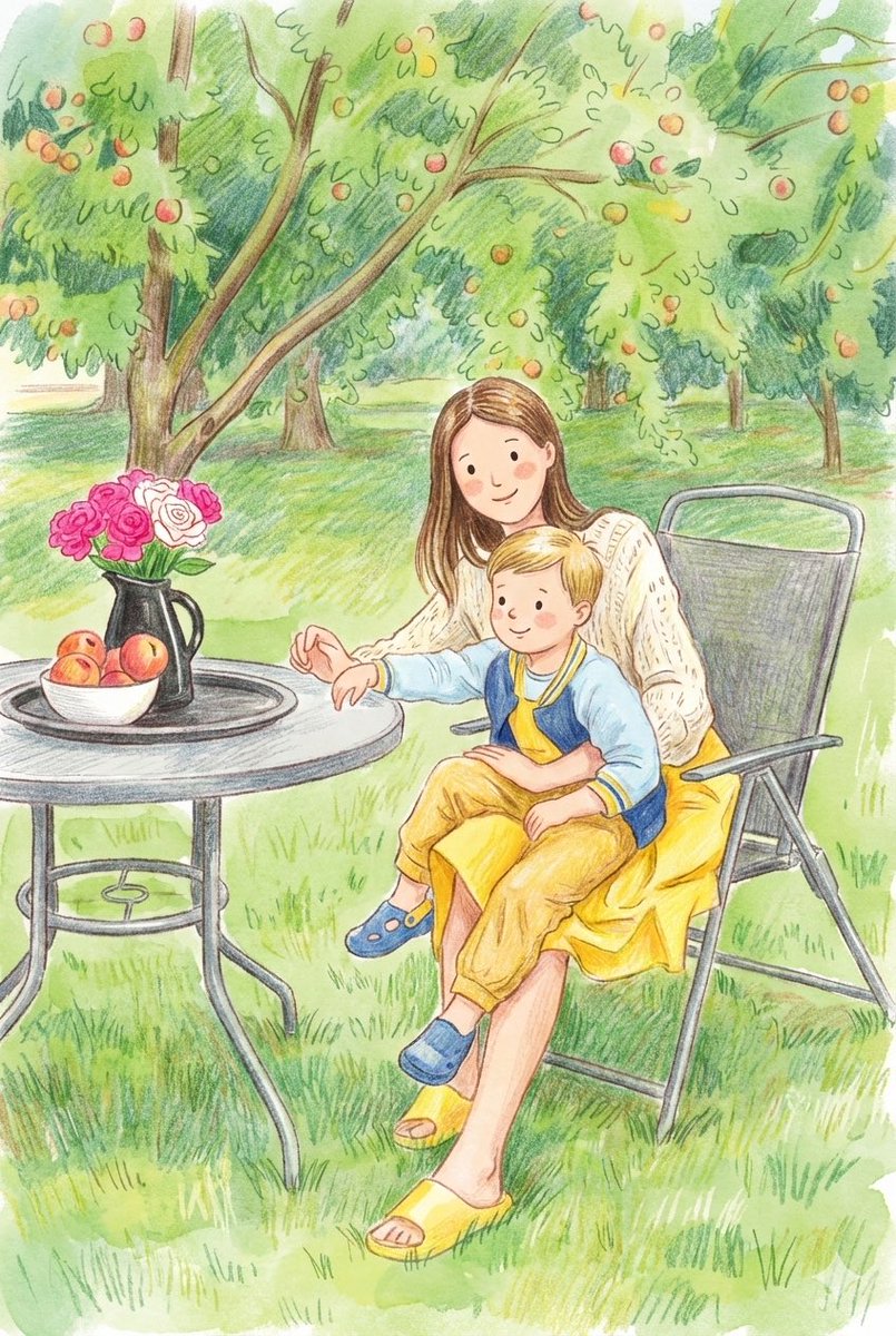 Children's Book Style Colored Pencil and Watercolor Illustration — example 2