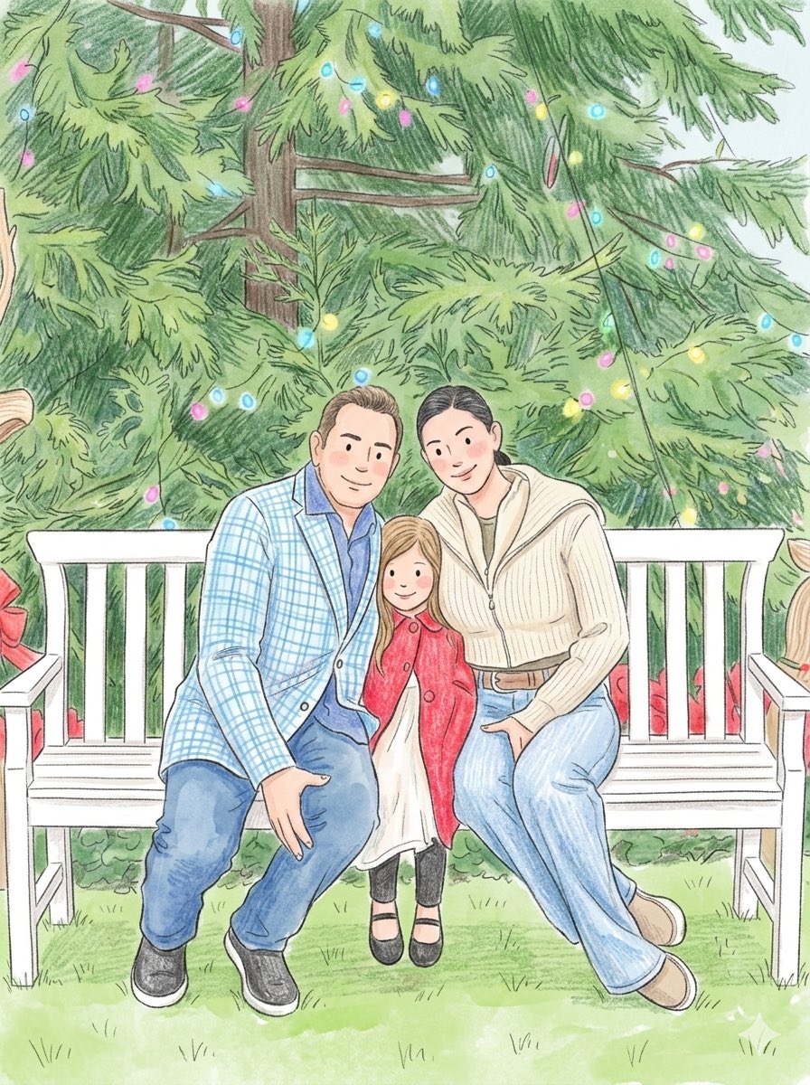 Children's Book Style Colored Pencil and Watercolor Illustration — example 3