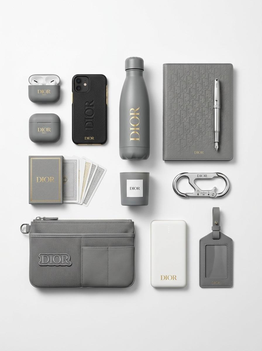 Premium Branded Merchandise Capsule Collection (Knolling Perspective)