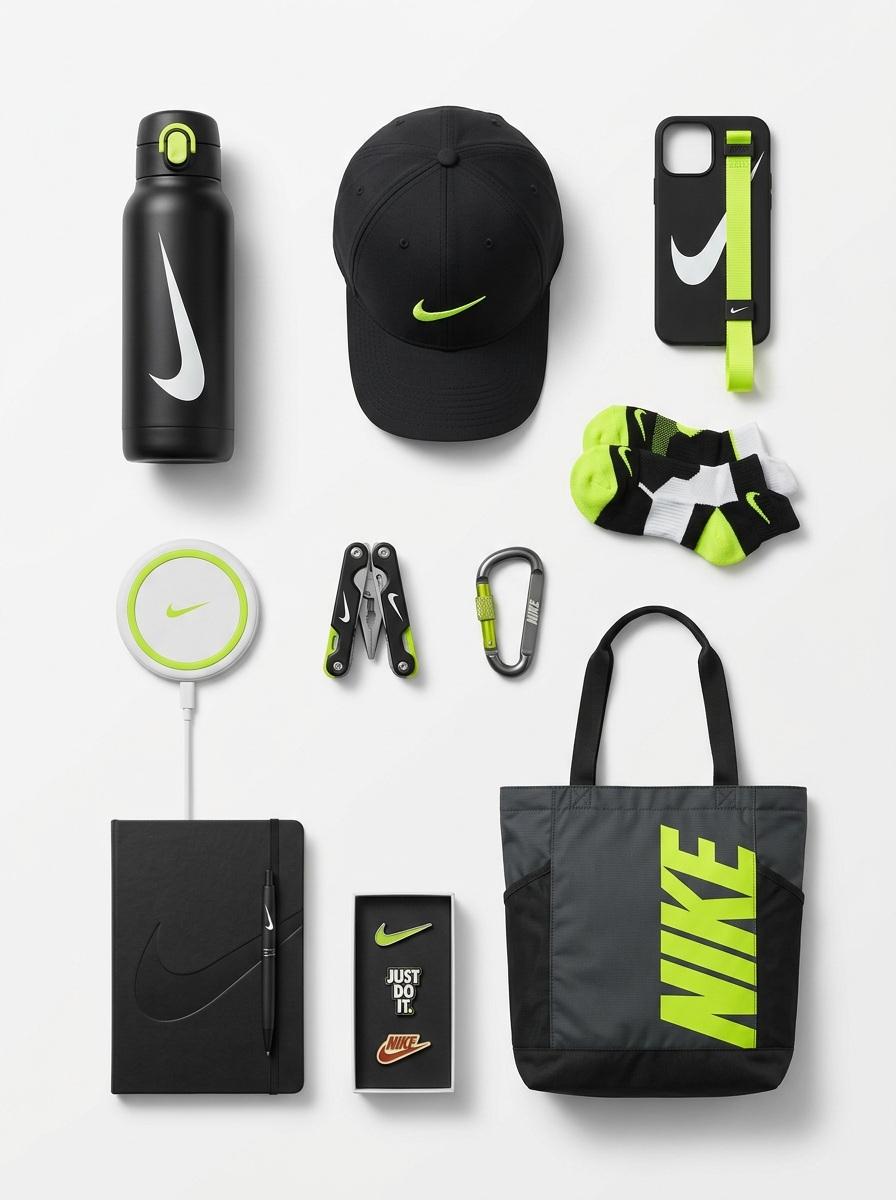 Premium Branded Merchandise Capsule Collection (Knolling Perspective) — example 2