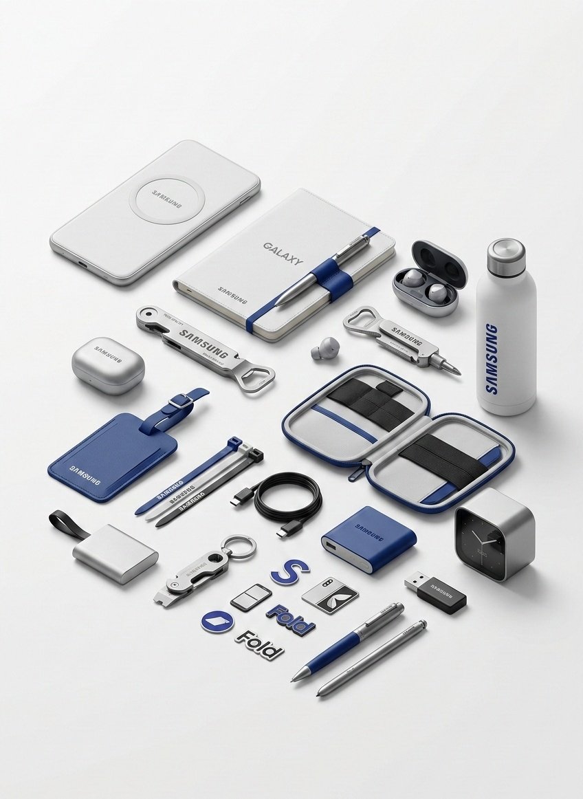 Premium Branded Merchandise Capsule Collection (Knolling Perspective) — example 3