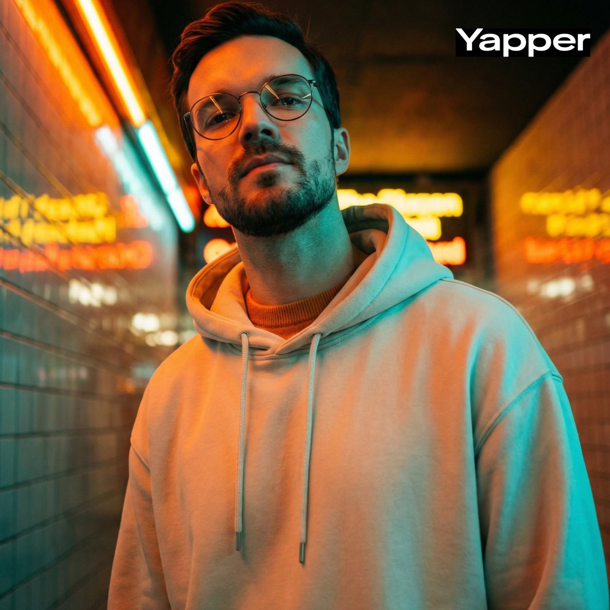 Cinematic Urban Streetwear Portrait with Neon Lighting — example 2