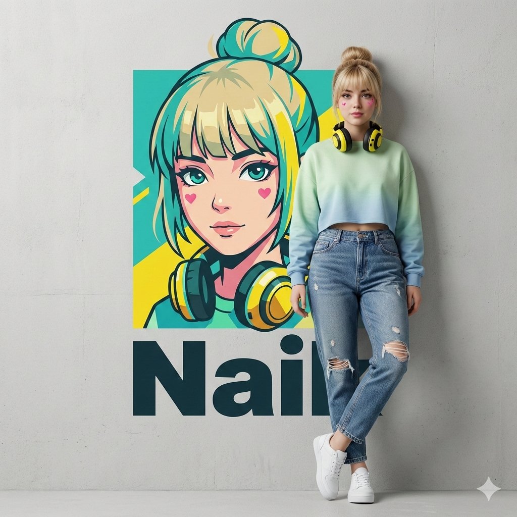 Hyper-realistic Photography and Vector Illustration Blend Prompt — example 1