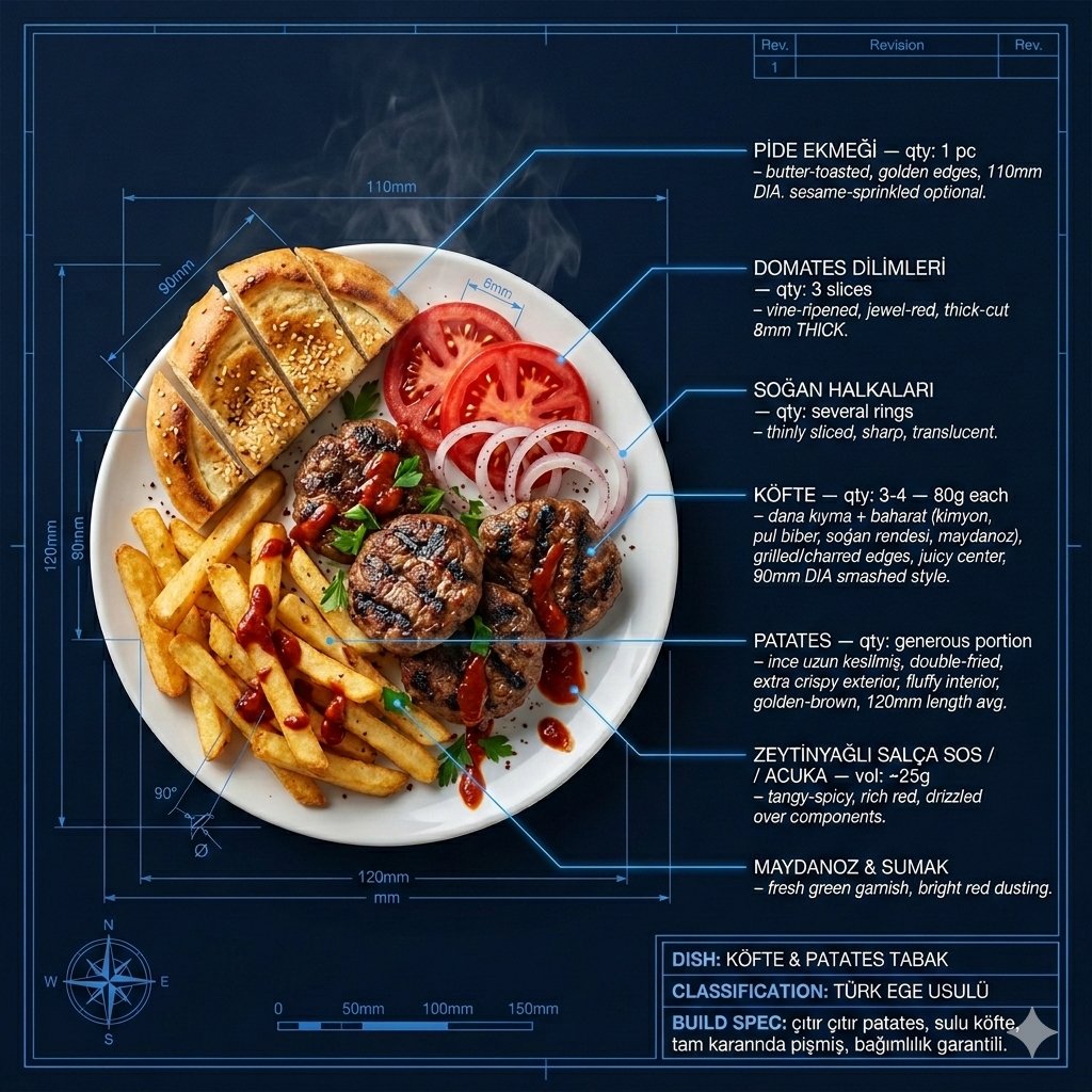 Technical Architectural Blueprint of KÖFTE & PATATES