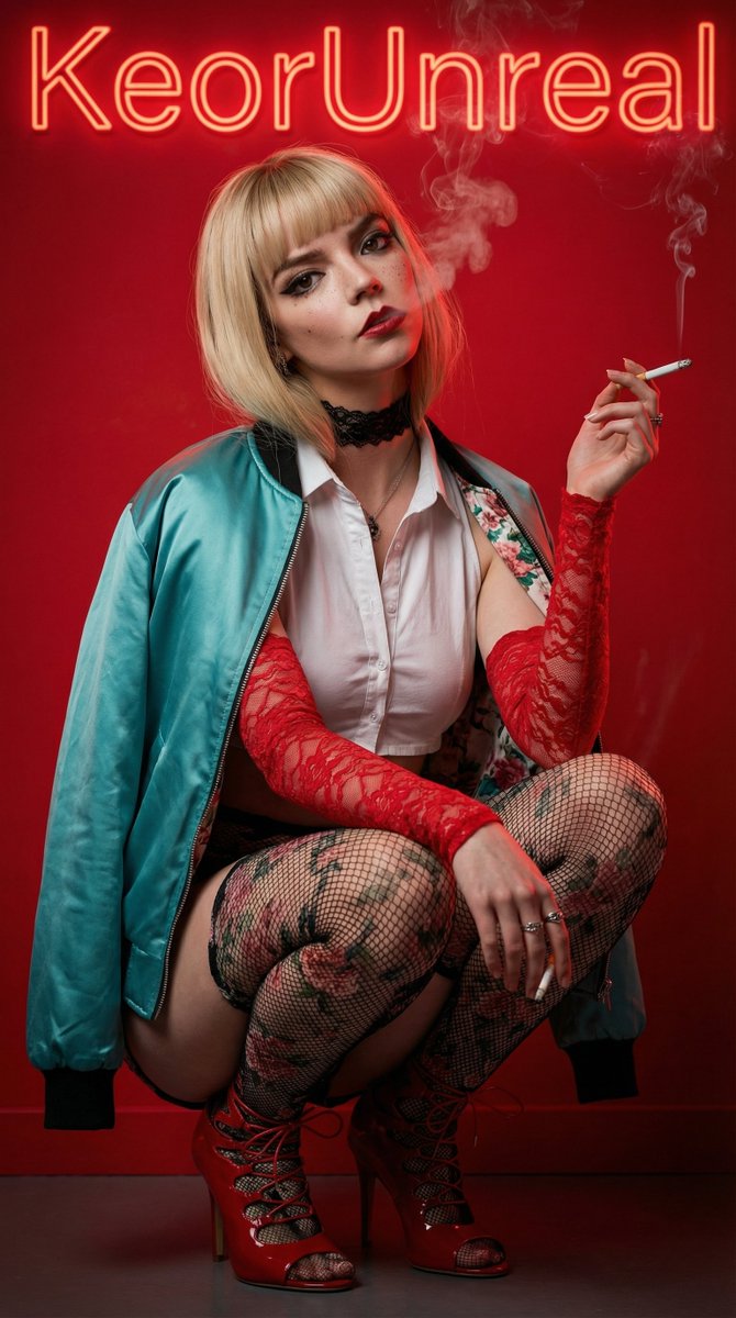 Edgy Fashion Portrait of a Smoking Celebrity — example 2