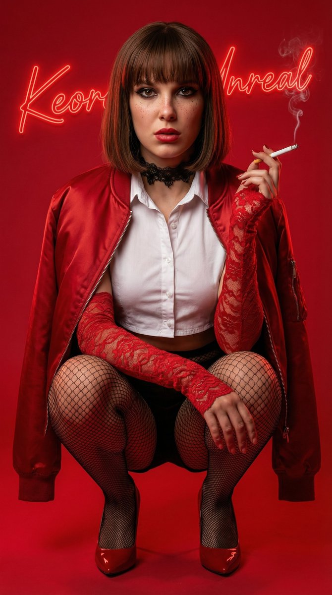 Edgy Fashion Portrait of a Smoking Celebrity — example 3