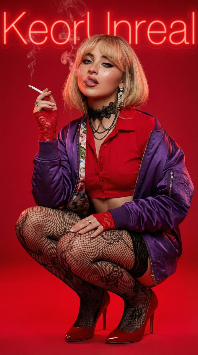 Edgy Fashion Portrait of a Smoking Celebrity — example 4
