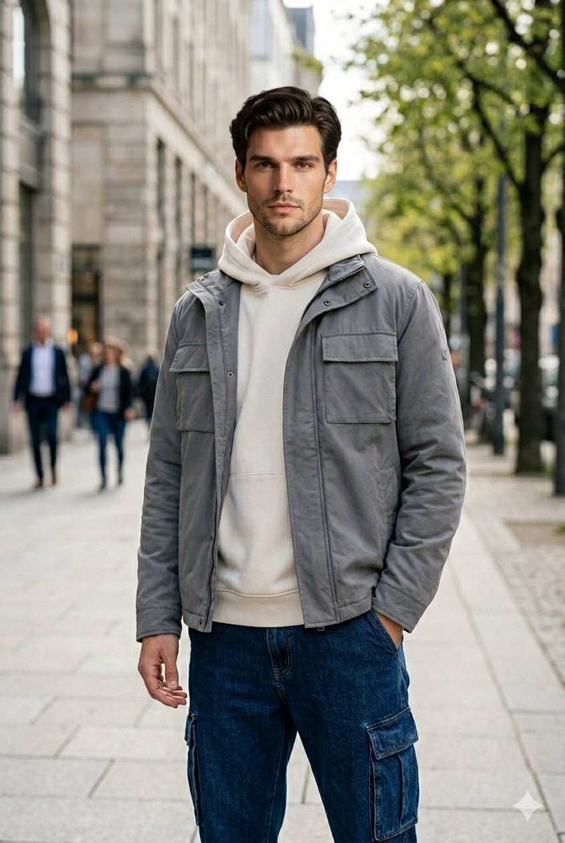 Ultra-Realistic Urban Portrait of a Young Man — example 1