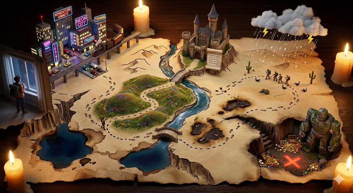 Treasure Map Adventure Prompt for Nano Banana 2