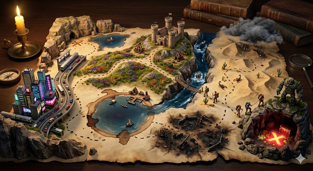 Treasure Map Adventure Prompt for Nano Banana 2 — example 2