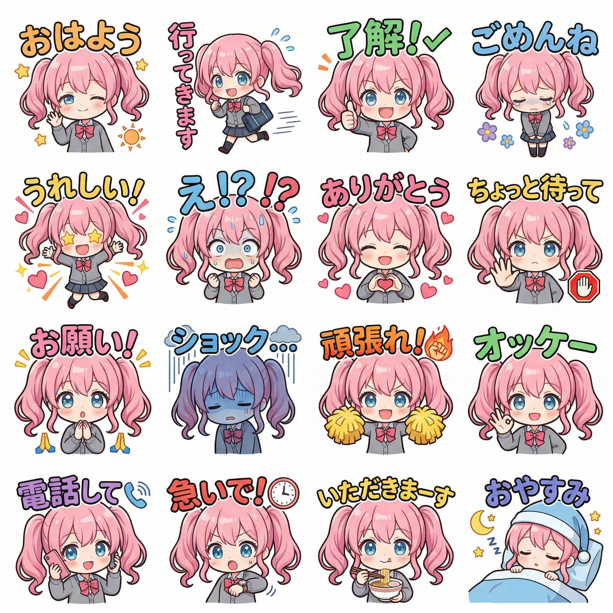 Creating LINE Stickers with Nano Banana 2 — example 1