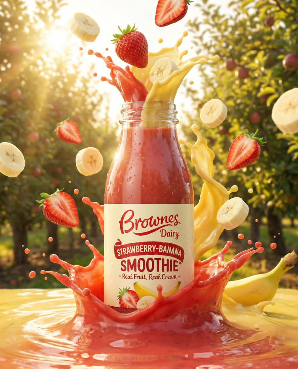 Dynamic Fruit Drink Product Ad
