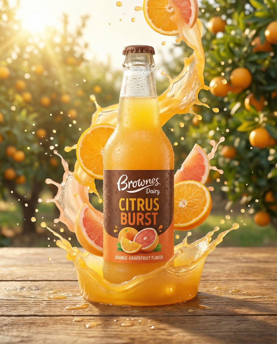 Dynamic Fruit Drink Product Ad — example 4