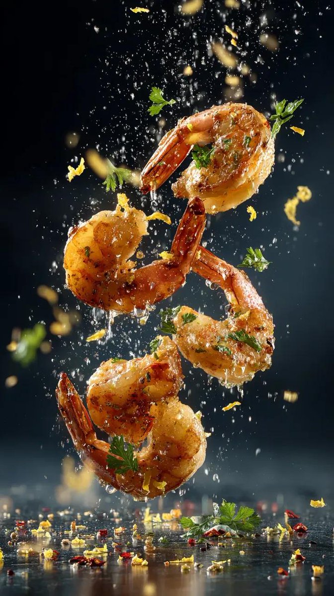 Ultra-Realistic Garlic Butter Shrimp Ad — example 1