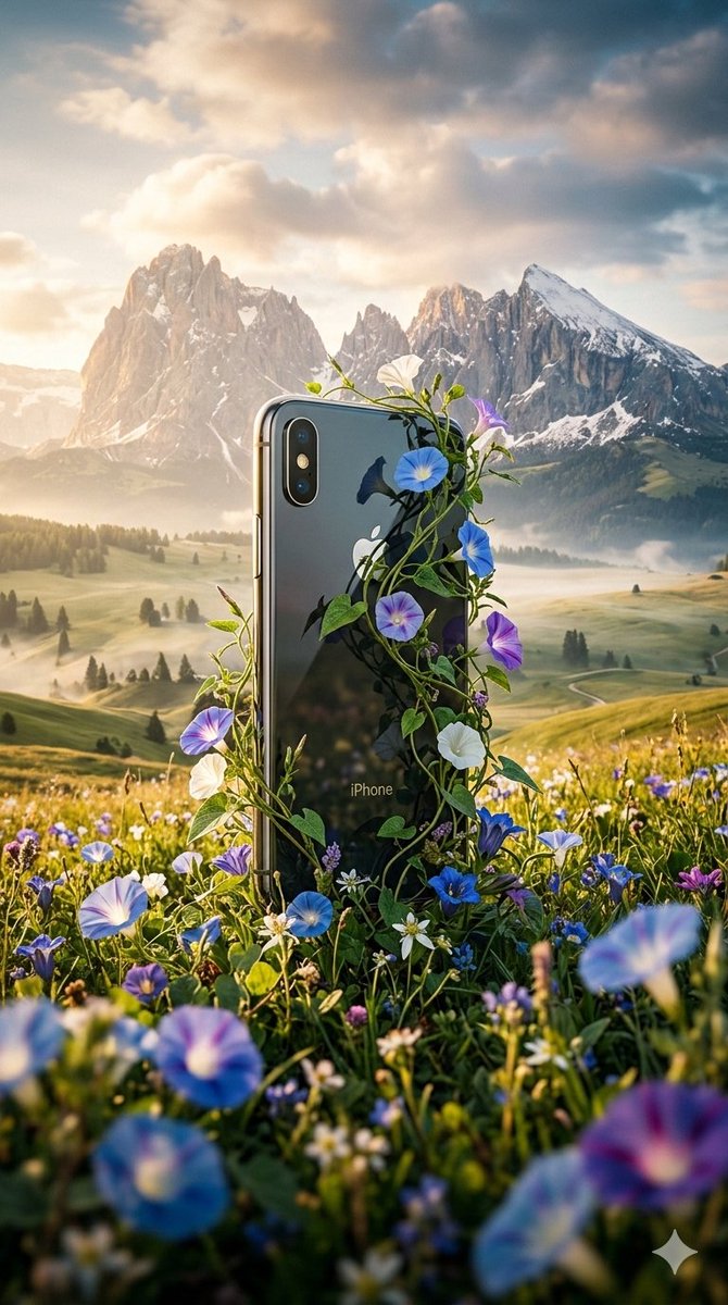 Hyperrealistic Nature-Reclaiming-Tech Poster — example 2